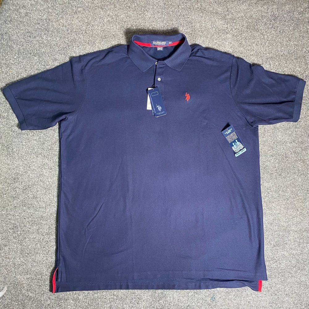 Men’s U.S. POLO ASSN. Ultimate Pique S/S Polo Shirt
Dark Blue / Red 3XL